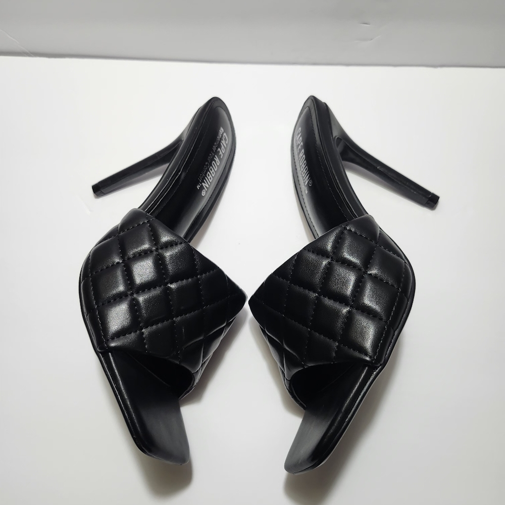 Cape Robbin Black Stiletto Heels - Picture 9 of 11